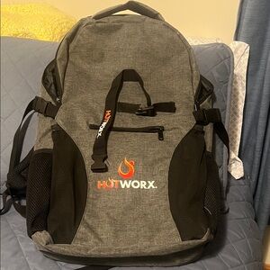 Gray and Black Hotworx Backpack